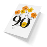 Fingerprint kort 90 år m/konvolut og stempelpude