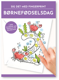 Fingerprint kort 2 år m/konvolut og stempelpude