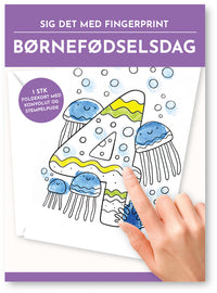 Fingerprint kort 4 år m/konvolut og stempelpude