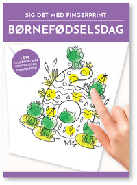 Fingerprint kort 6 år m/konvolut og stempelpude