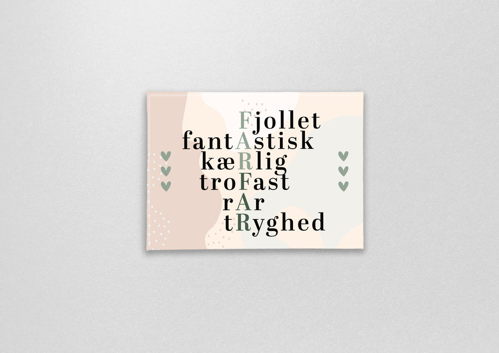Magnet med citat farfar, du er fantastisk