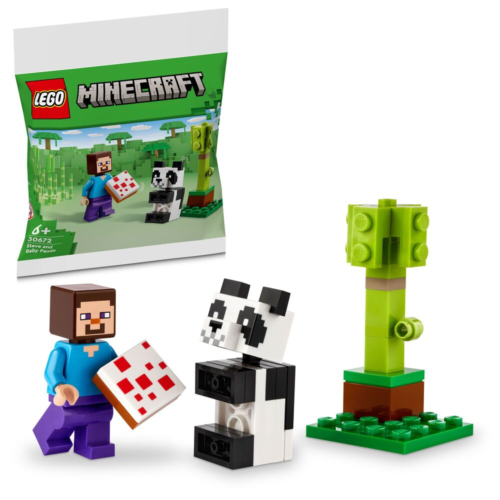 30672 LEGO Minecraft Steve and Baby Panda