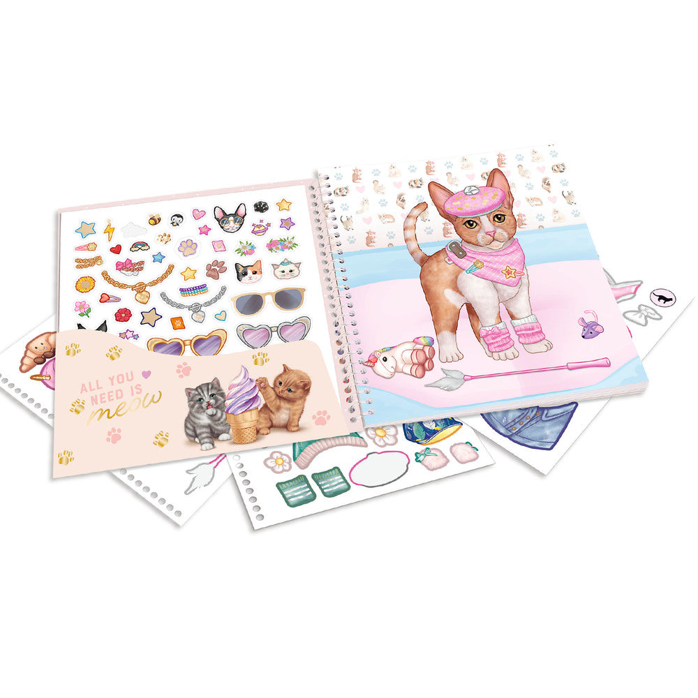TOPModel Dress me Up Stickersbog KITTY