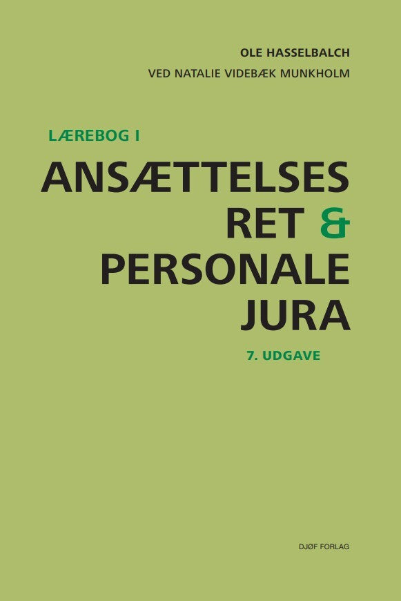 Lærebog i ansættelsesret og personalejura