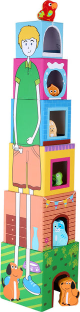 Stabletårn med figurer, kæledyr