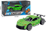 Die-Cast pull-back bil grøn