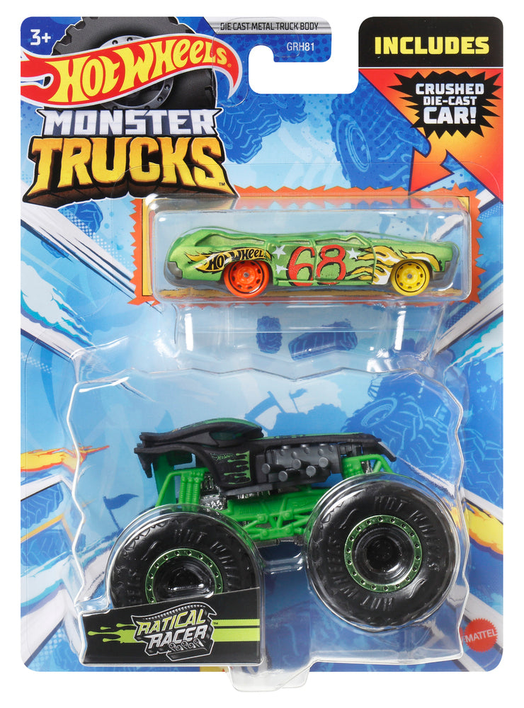 Hot Wheels Monster Trucks 1:64 Single and Promo Car Asst.