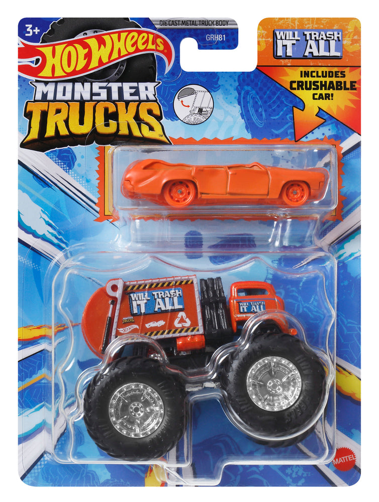 Hot Wheels Monster Trucks 1:64 Single and Promo Car Asst.