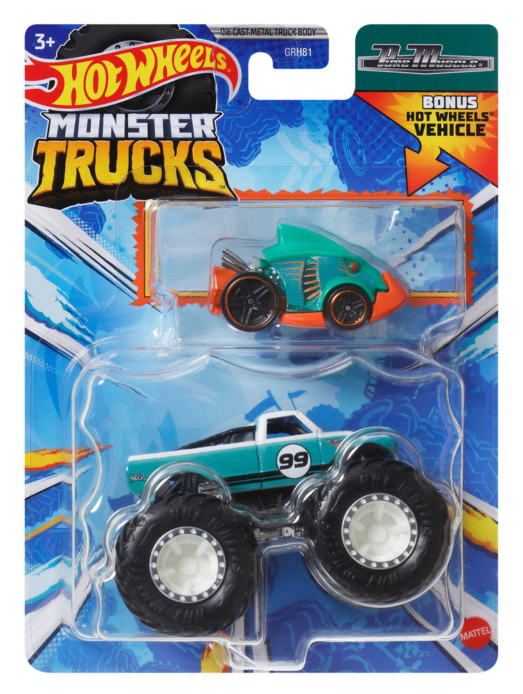 Hot Wheels Monster Trucks 1:64 Single and Promo Car Asst.