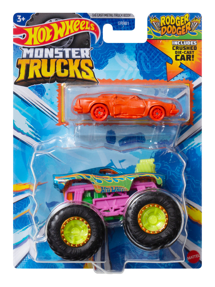 Hot Wheels Monster Trucks 1:64 Single and Promo Car Asst.