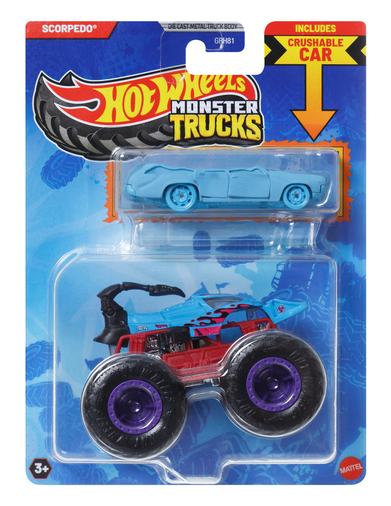 Hot Wheels Monster Trucks 1:64 Single and Promo Car Asst.