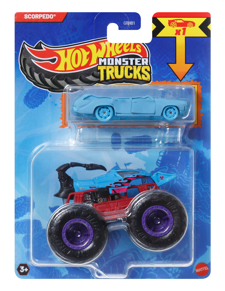 Hot Wheels Monster Trucks 1:64 Single and Promo Car Asst.