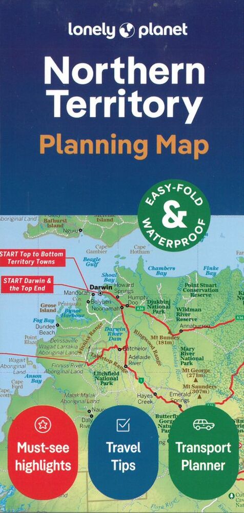 Lonely Planet Planning Map: Northern Territory