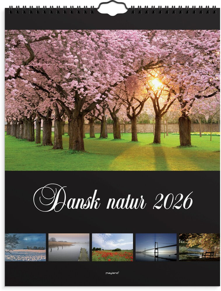 Mayland vægkalender 2026 Dansk natur 29,5 x 39 cm