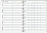 Mayland lærerkalender 25/26 A5 uge højformat sort karton