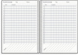 Mayland lærerkalender 25/26 A5 uge højformat sort karton
