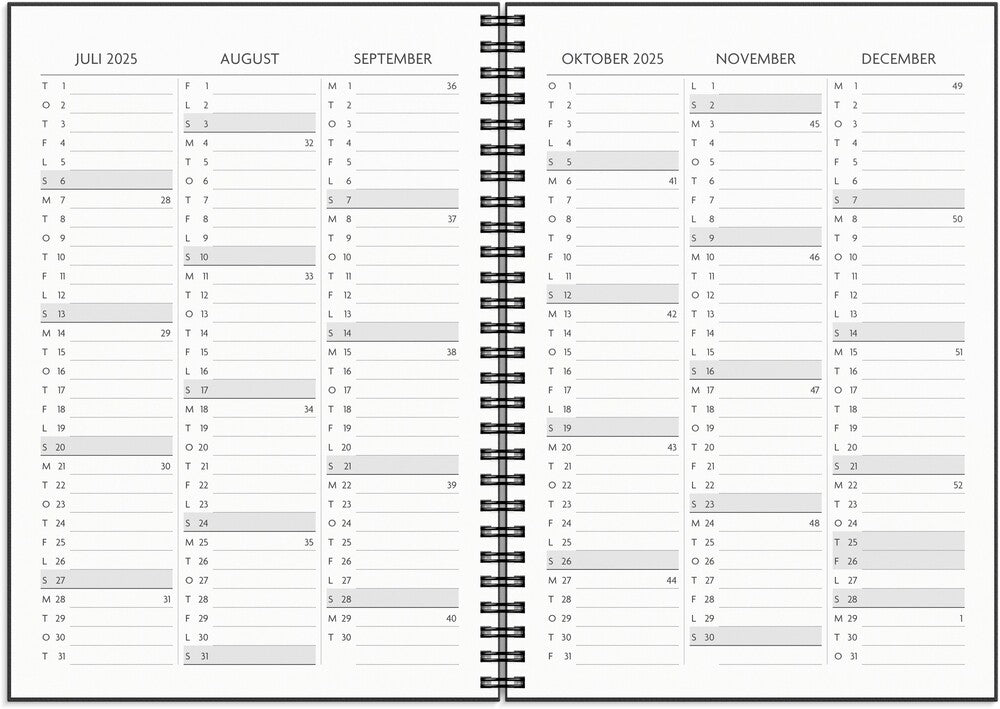 Mayland studiekalender 25/26 A5 få det gjort tværformat