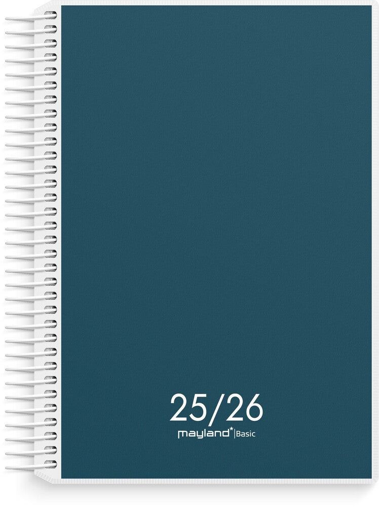 Mayland studiekalender 25/26 basic stor 1 dag pr. side