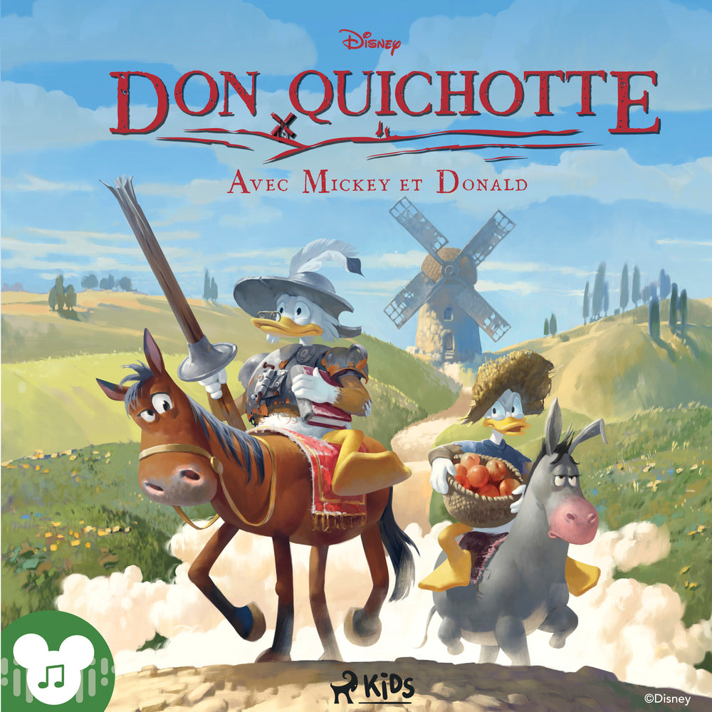 Disney Don Quichotte avec Mickey et Donald