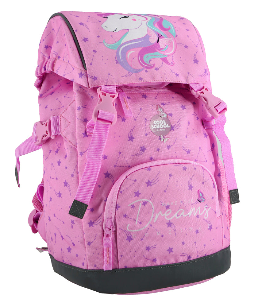 Tinka unicorn Rosa 22l m/regnslag