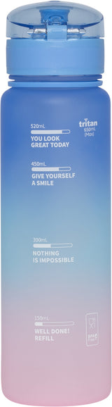 Drikkeflaske Beckmann Pink Gradient Tritan 650Ml