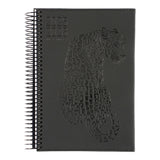 STUDIEKALENDER 2025/26 PU STOR leopard PRÆG SORT M/klap