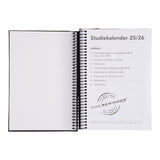 STUDIEKALENDER 2025/26 PU STOR leopard PRÆG SORT M/klap