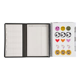 STUDIEKALENDER 2025/26 PU STOR leopard PRÆG SORT M/klap