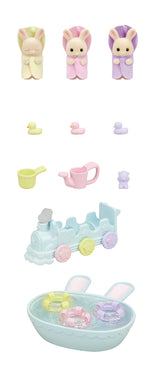 Sylvanian Families Trillingernes Badetid's sæt