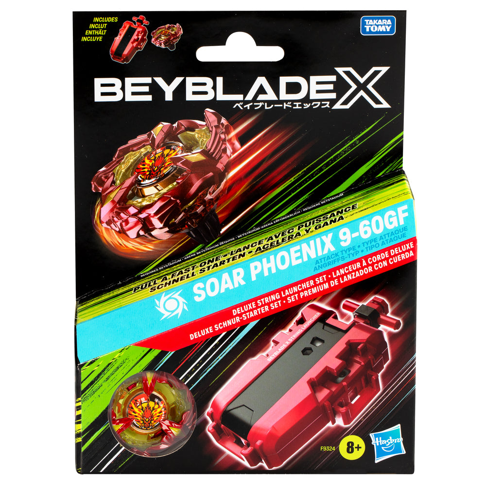Beyblade X Soar Phoenix Deluxe String Launcher Sæt