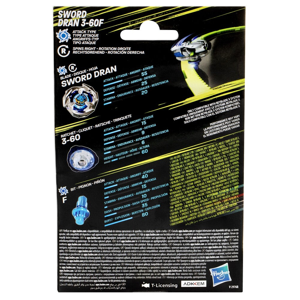 Beyblade X Sword Dran 3-60F Starter Pack Sæt