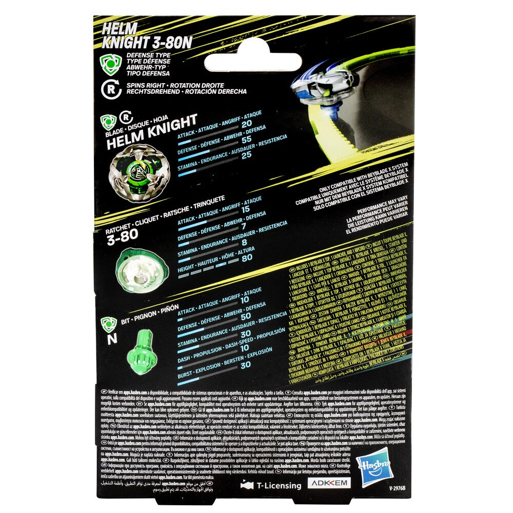 Beyblade X Helm Knight 3-80N Starter Pack Sæt