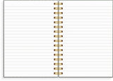 Notesbog A5 green pattern  KARTON 150 linjeret sider