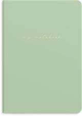 Kladdehæfte green/pattern 2 stk 80 linjeret sider
