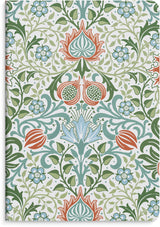 Kladdehæfte blue/floweR 2 stk 80 linjeret sider