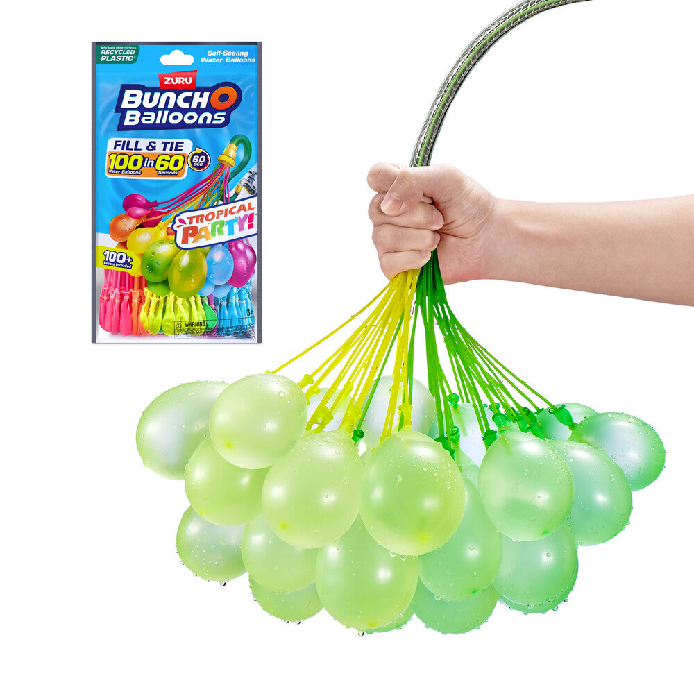 Vandballon Tropical Party 100 stk ass