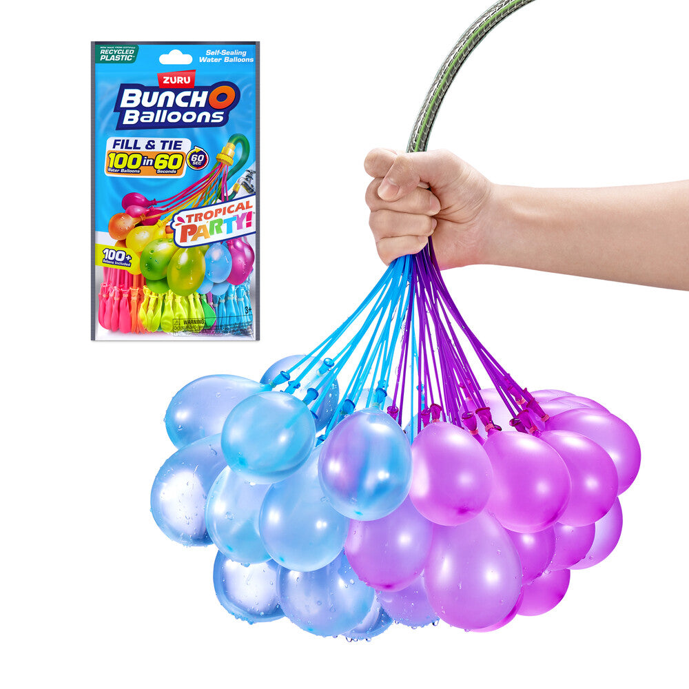 Vandballon Tropical Party 100 stk ass
