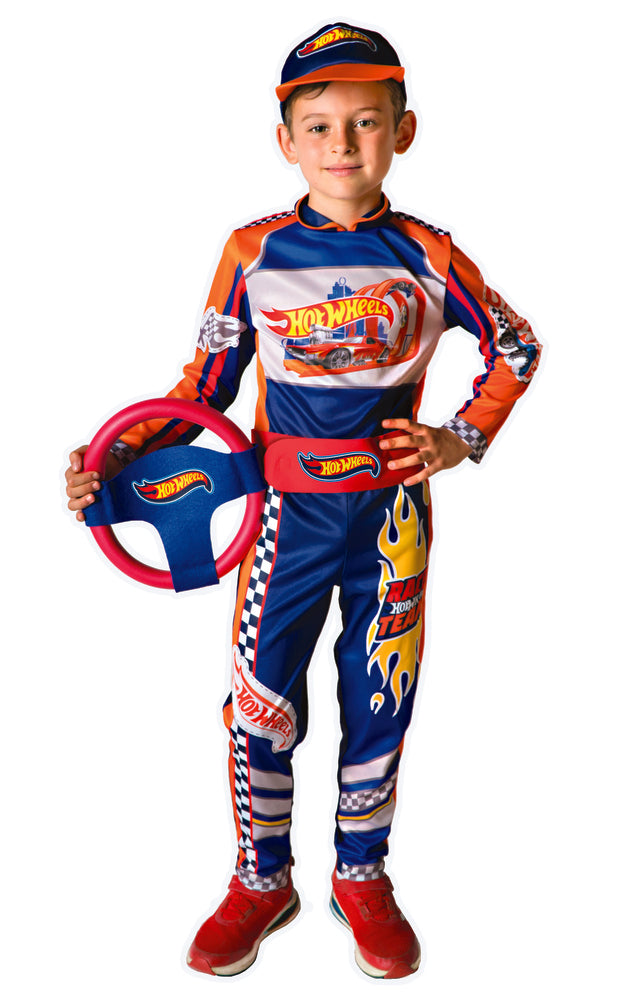 Hot Wheels racerkører dragt, 5-7 år