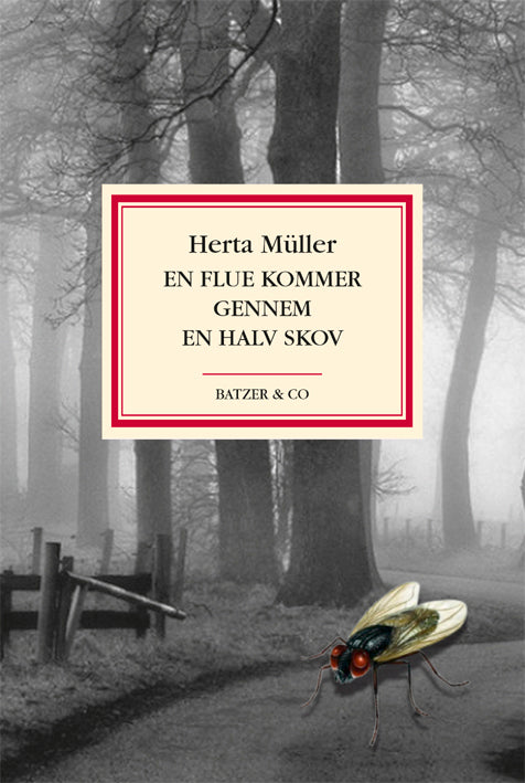 En flue kommer gennem en halv skov