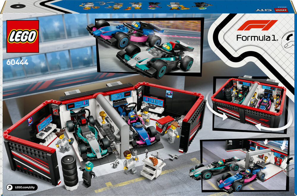 60444 LEGO City F1®-garage: Mercedes-AMG og Alpine-biler