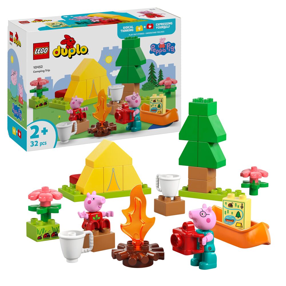 D2 10452 LEGO DUPLO Peppa Pig Gurli Gris campingtur