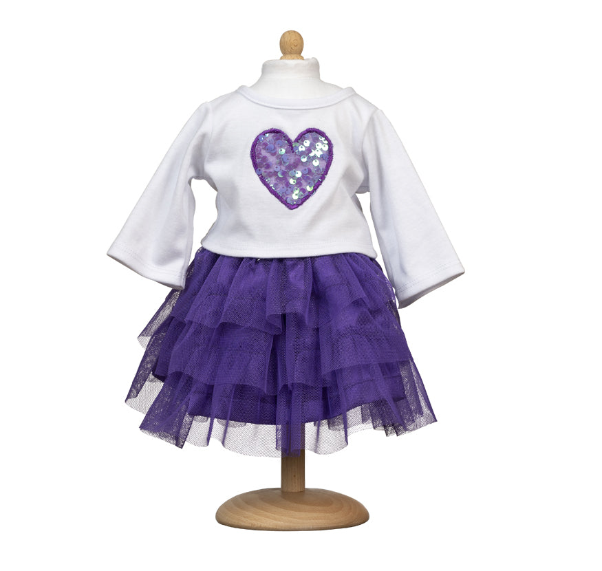 Tylskørt med bluse, 35 cm