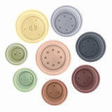 Kinder and Kids Wheat Straw Colorful Stacking Cups