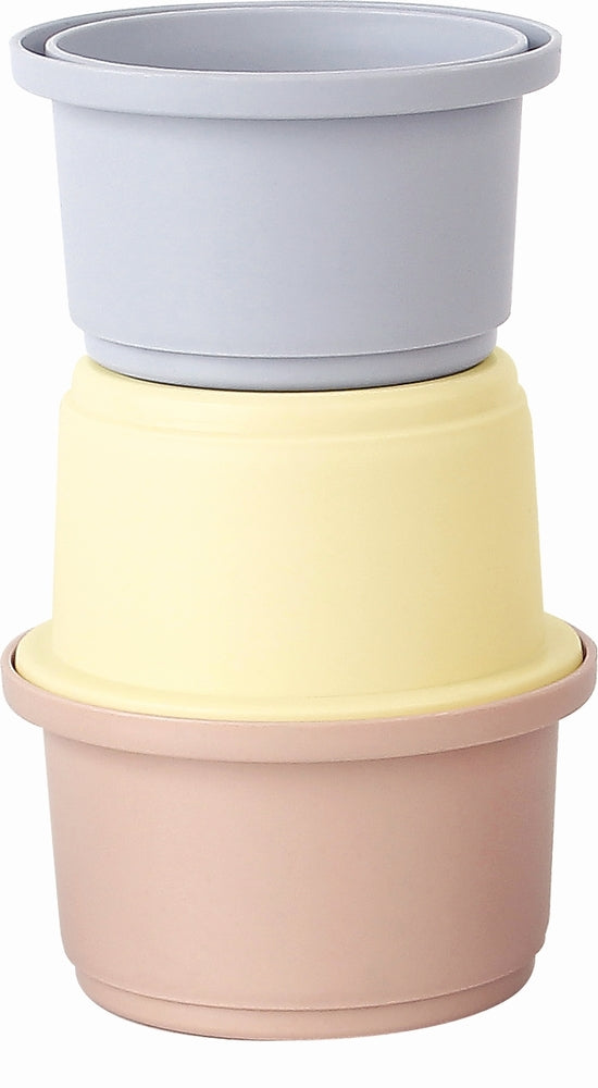 Kinder and Kids Wheat Straw Colorful Stacking Cups