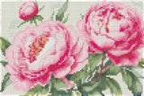 Diamond art bonderoser lyserød 20 x 30 cm