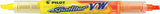 Pilot overstregningspen Spotliter VW 2-i-1 gul/orange