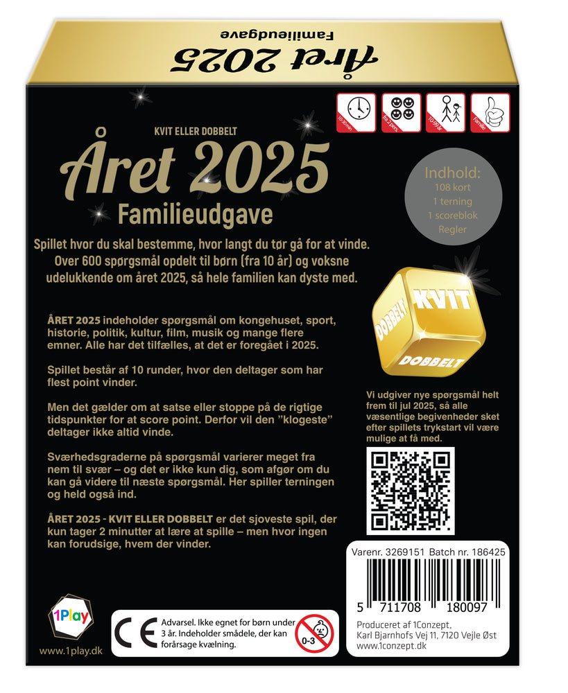 Året 2025 kvit eller dobbelt