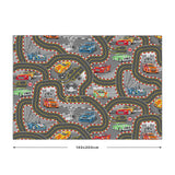 Legetæppe - Racer bane - 140 x 200 cm