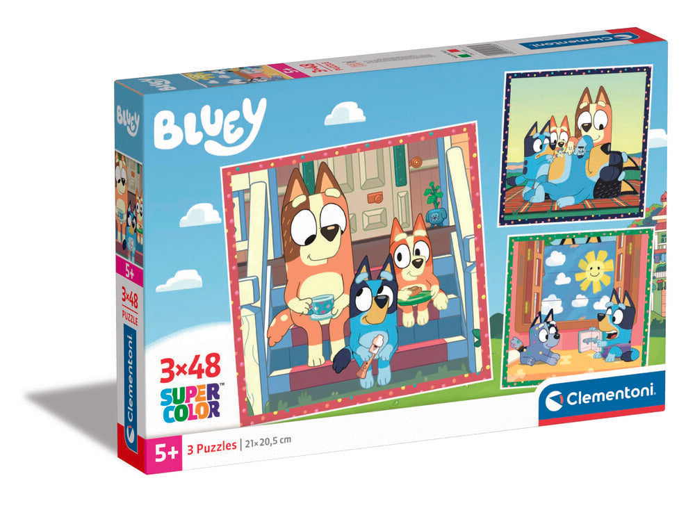 Puslespil Bluey 3x48 brikker