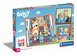 Puslespil Bluey 3x48 brikker